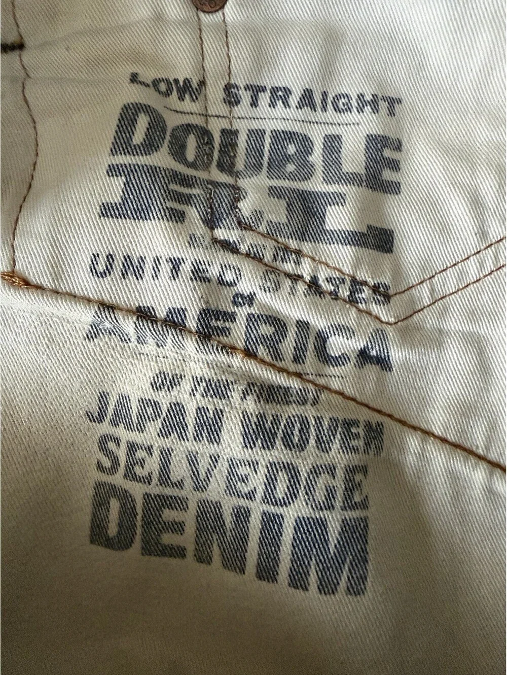 RRL Selvedge Denim Jeans 32x34 Straight Leg Men's Japan Selvedge Made in USA
